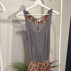 Anthropologie Striped and Patterned Sleeveless Romper